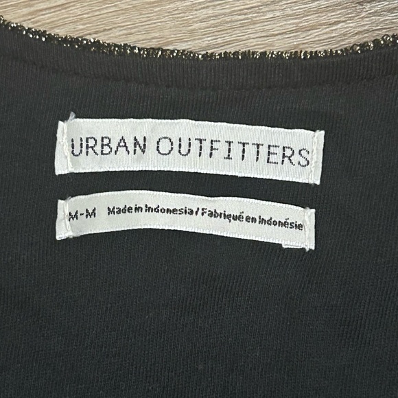 🛍️ SOLD - NWT Urban Outfitters Shimmery Peplum Top - Picture 2 of 5